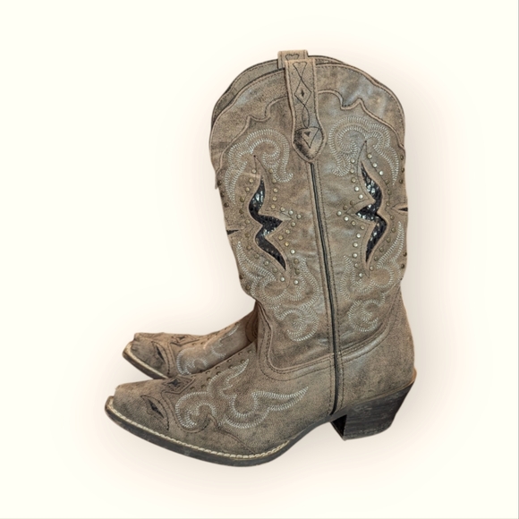 Laredo Mav Leather Boot - Luxury Brown Ankle Boots